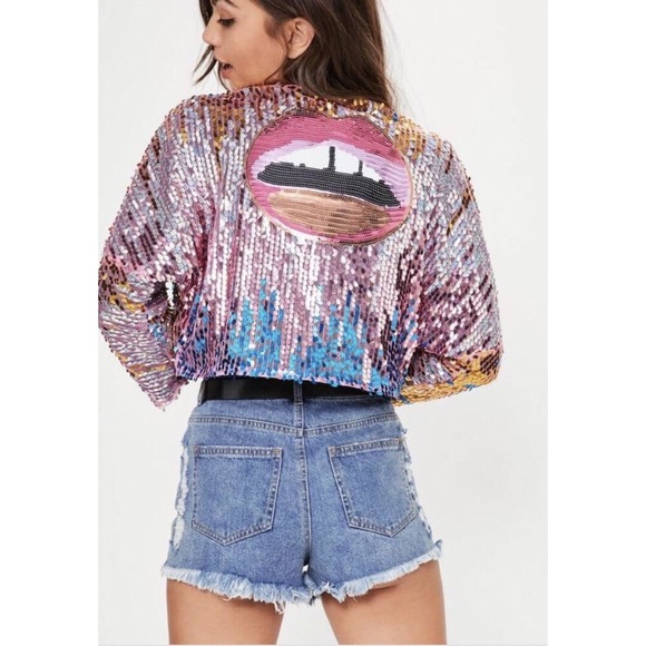 missguided sequin jacket